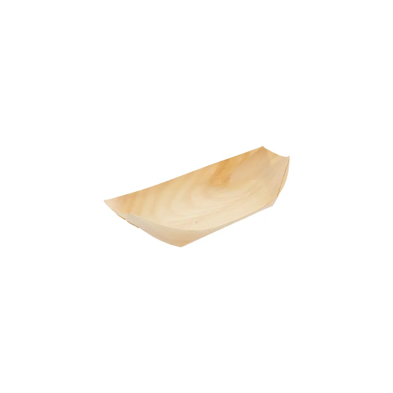 BARQUETTES EN FEUILLE DE PEUPLIER WOOD  19,5x10x2,5 CM NATUREL BOIS (1000 UNITÉ)