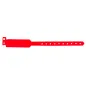BRACELETS INVIOLABLES 25 CM ROUGE PVC (100 UNITÉ) BRACELETS INVIOLABLES