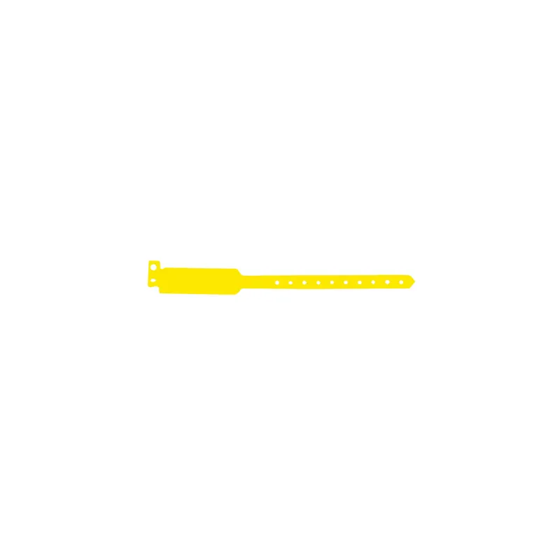 BRACELETS INVIOLABLES   25 CM JAUNE PVC (100 UNITÉ)