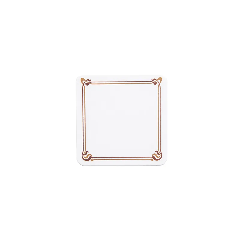 DESSOUS DE VERRE MARRON/OCRE 'MAXIM BRUN' 210 G/M2 8,5x8,5 CM BLANC CARTON (6000 UNITÉ)