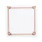 DESSOUS DE VERRE MARRON/OCRE