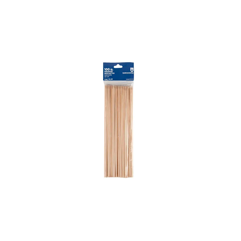 PIQUES BROCHETTES 30 CM NATUREL BOIS (100 UNITÉ) PIQUES BROCHETTES 30 CM NATUREL BOIS (100 UNITÉ)