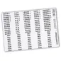 2 FEUILLES X 44 ETIQUETTES IDENTIFICATION 5,5x3,5 CM BLANC PAPIER (1 UNITÉ) 2 FEUILLES X 44 ETIQUETTES IDENTIFICATION