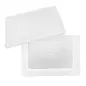 RÉCIPIENT ALIMENTS + COUVERCLE INCORPORÉ 1000 ML 18x12,8x6,5 CM BLANC PP (1 UNITÉ) RÉCIPIENT ALIMENTS + COUVERCLE INCORPORÉ