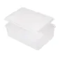 RÉCIPIENT ALIMENTS + COUVERCLE INCORPORÉ 1000 ML 18x12,8x6,5 CM BLANC PP (1 UNITÉ) RÉCIPIENT ALIMENTS + COUVERCLE INCORPORÉ