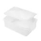 RÉCIPIENT ALIMENTS + COUVERCLE INCORPORÉ 1450 ML 20,5x14x8 CM BLANC PP (1 UNITÉ) RÉCIPIENT ALIMENTS + COUVERCLE INCORPORÉ