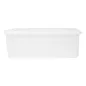 RÉCIPIENT ALIMENTS + COUVERCLE INCORPORÉ 3150 ML 26x18x10 CM BLANC PP (1 UNITÉ) RÉCIPIENT ALIMENTS + COUVERCLE INCORPORÉ