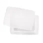 RÉCIPIENT ALIMENTS + COUVERCLE INCORPORÉ 3150 ML 26x18x10 CM BLANC PP (1 UNITÉ) RÉCIPIENT ALIMENTS + COUVERCLE INCORPORÉ