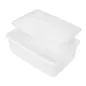 RÉCIPIENT ALIMENTS + COUVERCLE INCORPORÉ 3150 ML 26x18x10 CM BLANC PP (1 UNITÉ) RÉCIPIENT ALIMENTS + COUVERCLE INCORPORÉ
