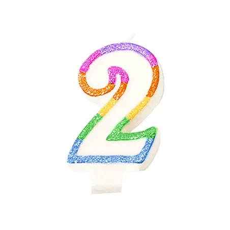 BOUGIES ANNIVERSAIRE N.2