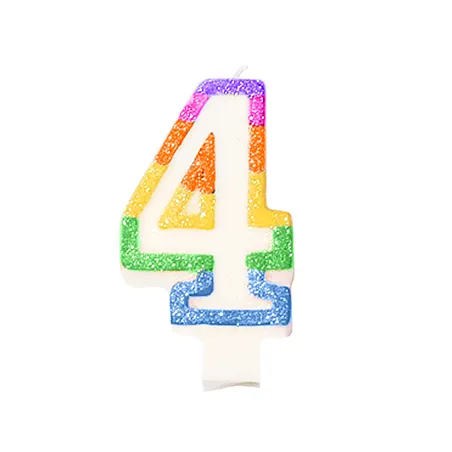 BOUGIES ANNIVERSAIRE N.4
