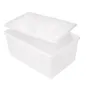 RÉCIPIENT ALIMENTS + COUVERCLE INCORPORÉ 9650 ML 34,5x23x16 CM BLANC PP (1 UNITÉ) RÉCIPIENT ALIMENTS + COUVERCLE INCORPORÉ