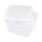 RÉCIPIENT ALIMENTS + COUVERCLE INCORPORÉ 2500 ML 18,5x18,5x11 CM BLANC PP (1 UNITÉ) RÉCIPIENT ALIMENTS + COUVERCLE INCORPORÉ