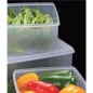 RÉCIPIENT ALIMENTS + COUVERCLE INCORPORÉ 2500 ML 18,5x18,5x11 CM BLANC PP (1 UNITÉ) RÉCIPIENT ALIMENTS + COUVERCLE INCORPORÉ