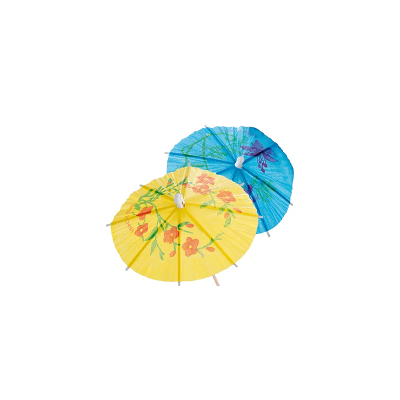 DÉCORS POUR GLACES OMBRELLE D'INDONESIE   Ø 12x15 CM ASSORTI BOIS (100 UNITÉ)