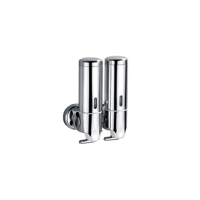 DISTRIBUTEUR DE LUXE GEL & SHAMPOOING 2x300 ML 13x6,5x20 CM ARGENTE INOX (1 UNITÉ) DISTRIBUTEUR DE LUXE GEL & SHAMPOOING 2x300 ML 13x6,5x20 CM ARGENTE INOX (1 UNITÉ)