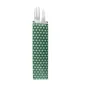 ÉTUIS POUR COUVERTS 'PARK AVENUE' 32 G/M2 7+4x26 CM VERT PRAIRIE CELLULOSE (500 UNITÉ) ÉTUIS POUR COUVERTS