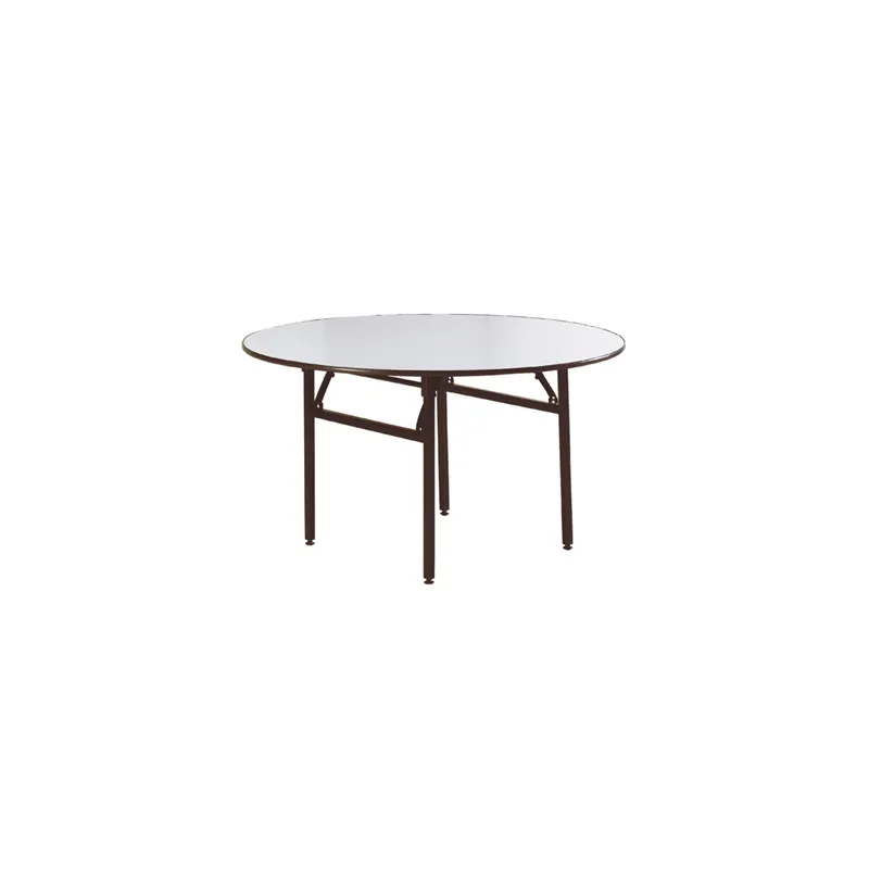 TABLES RONDES PLIABLES Ø 122x76 CM NOIR ACIER (2 UNITÉ) TABLES RONDES PLIABLES Ø 122x76 CM NOIR ACIER (2 UNITÉ)