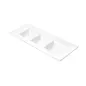 RECTANGLES 3 COMPARTIMENTS 26 CM BLANC PORCELAINE (6 UNITÉ) RECTANGLES 3 COMPARTIMENTS