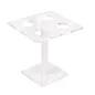 DISPLAY POUR 4 PETITS CORNETS 15x15x15 CM TRANSPARENT ACRYLIQUE (1 UNITÉ) DISPLAY POUR 4 PETITS CORNETS