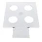 DISPLAY POUR 4 PETITS CORNETS 15x15x15 CM TRANSPARENT ACRYLIQUE (1 UNITÉ) DISPLAY POUR 4 PETITS CORNETS
