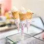 DISPLAY POUR 4 PETITS CORNETS 15x15x15 CM TRANSPARENT ACRYLIQUE (1 UNITÉ) DISPLAY POUR 4 PETITS CORNETS