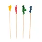 PIQUES DE COULEURS 6,5 (h) CM ASSORTI BOIS (1000 UNITÉ) PIQUES DE COULEURS