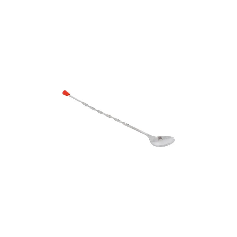 CUILLÈRE DE BAR TRESSÉE   27,5 CM ARGENTE INOX (12 UNITÉ)