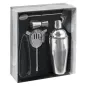 COFFRET DE COCKTAIL 500 ML 23x33x10 CM ARGENTE ACIER (1 UNITÉ) COFFRET DE COCKTAIL