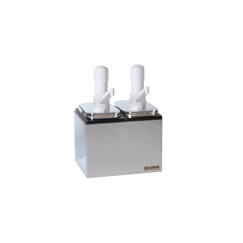 POMPE CONDIMENTS 2 POMPES 2x2,36L 24,7x19,6x32 CM ARGENTE INOX (1 UNITÉ) POMPE CONDIMENTS 2 POMPES 2x2,36L 24,7x19,6x32 CM ARGENTE INOX (1 UNITÉ)