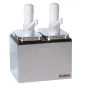 POMPE CONDIMENTS 2 POMPES 2x2,36L 24,7x19,6x32 CM ARGENTE INOX (1 UNITÉ) POMPE CONDIMENTS 2 POMPES