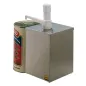 POMPE CONDIMENTS 1 POMPE 18,2x18,2x39 CM ARGENTE INOX (1 UNITÉ) POMPE CONDIMENTS 1 POMPE