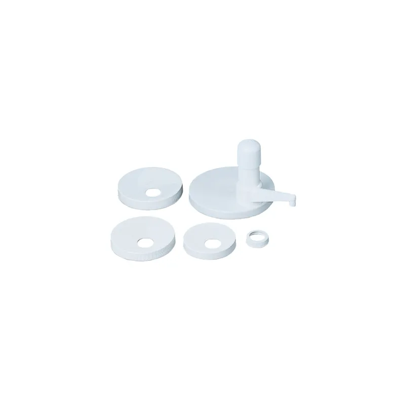 POMPE PRODUITS VISQUEUX - KIT 5 COUVERCLES  34,5 CM BLANC PLASTIQUE (1 UNITÉ)