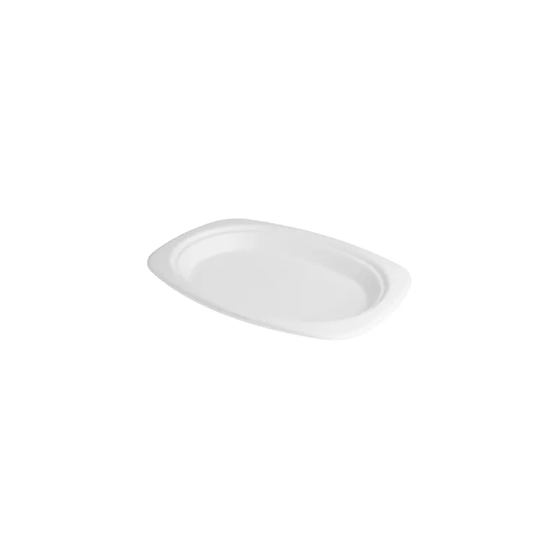 PLATEAUX OVALES BIONIC 23,3x16,5x2 CM BLANC BAGASSE (800 UNITÉ) PLATEAUX OVALES BIONIC 23,3x16,5x2 CM BLANC BAGASSE (800 UNITÉ)