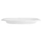 PLATEAUX OVALES BIONIC 23,3x16,5x2 CM BLANC BAGASSE (800 UNITÉ) PLATEAUX OVALES