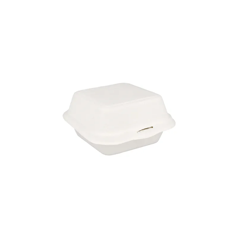 COQUILLES HAMBURGER BIONIC 450 ML 15,2x15x8,4 CM BLANC BAGASSE (600 UNITÉ)