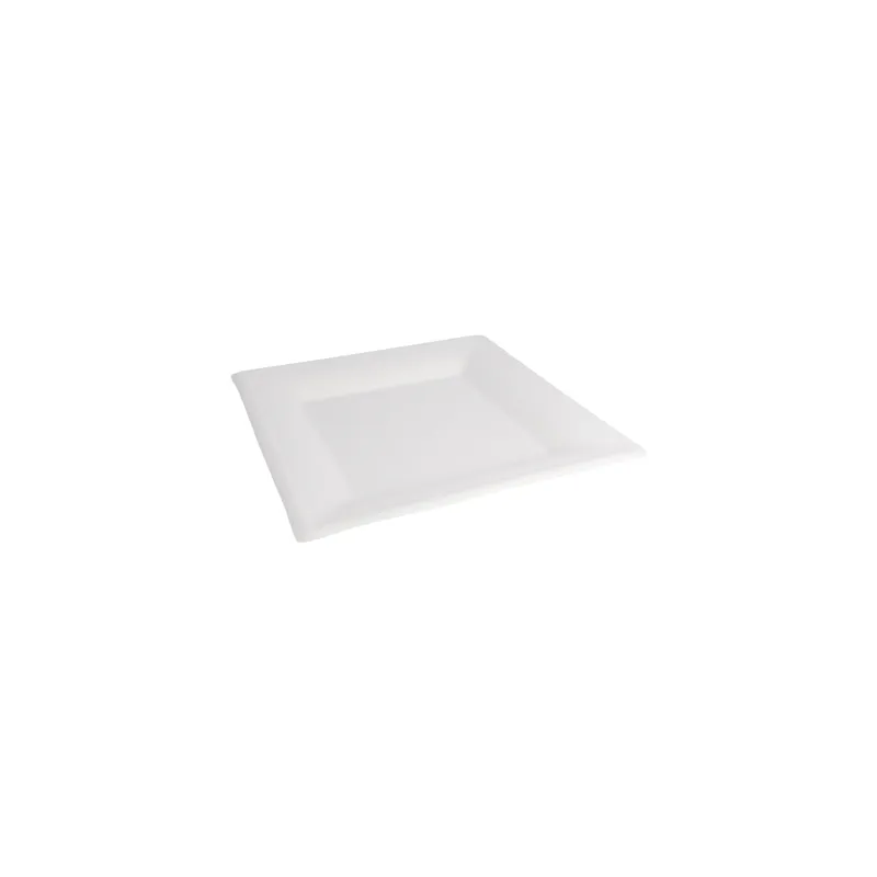 ASSIETTES CARRÉES BIONIC 26,2x26,2x1,4 CM BLANC BAGASSE (500 UNITÉ) ASSIETTES CARRÉES BIONIC 26,2x26,2x1,4 CM BLANC BAGASSE (500 UNITÉ)