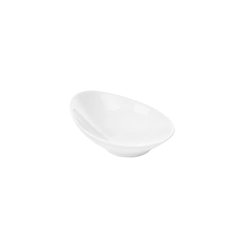 BOLS ALLONGÉS  1000 ML 29x25x12 CM BLANC PORCELAINE (2 UNITÉ)