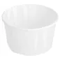 POTS TRAITEUR PAPIER PLISSÉ 90 ML (3 oz) 80 G/M2 Ø6,5/4,9x3,8 CM BLANC PARCH.INGRAISSABLE (250 UNITÉ) POTS TRAITEUR PAPIER PLISSÉ