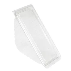 BOÎTES TRIANGULAIRES SANDWICH DOUBLE  11x11x6,5 CM TRANSPARENT RPET (600 UNITÉ)