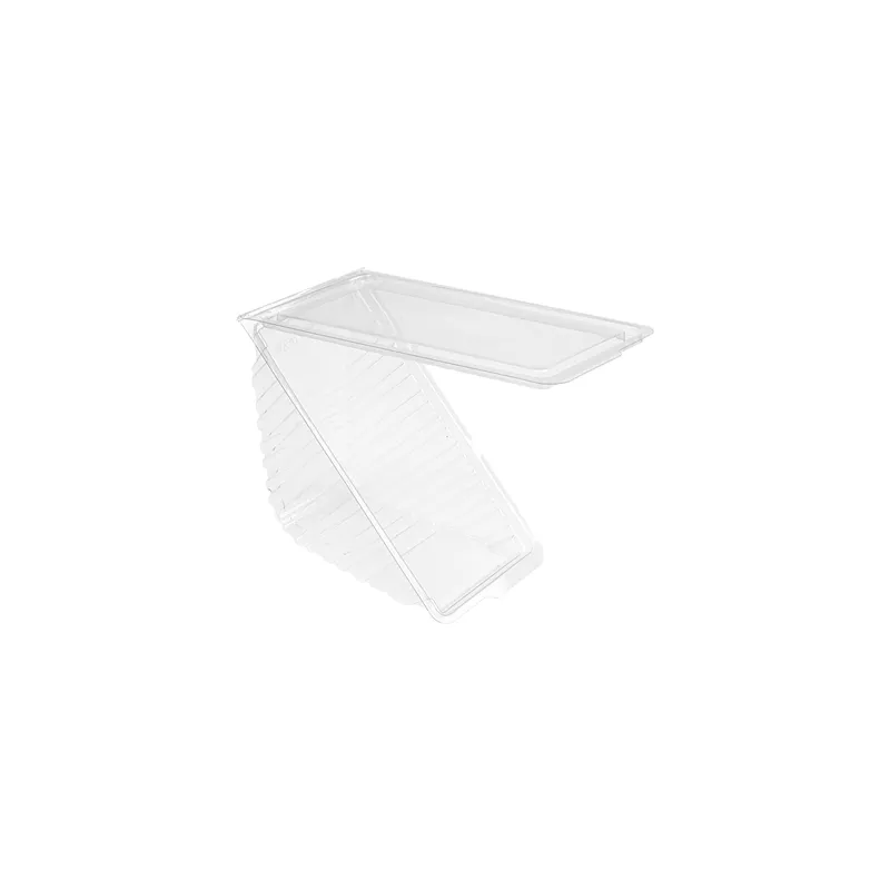 BOÎTES TRIANGULAIRES SANDWICH TRIPLE   11x11x7,5 CM TRANSPARENT RPET (600 UNITÉ)