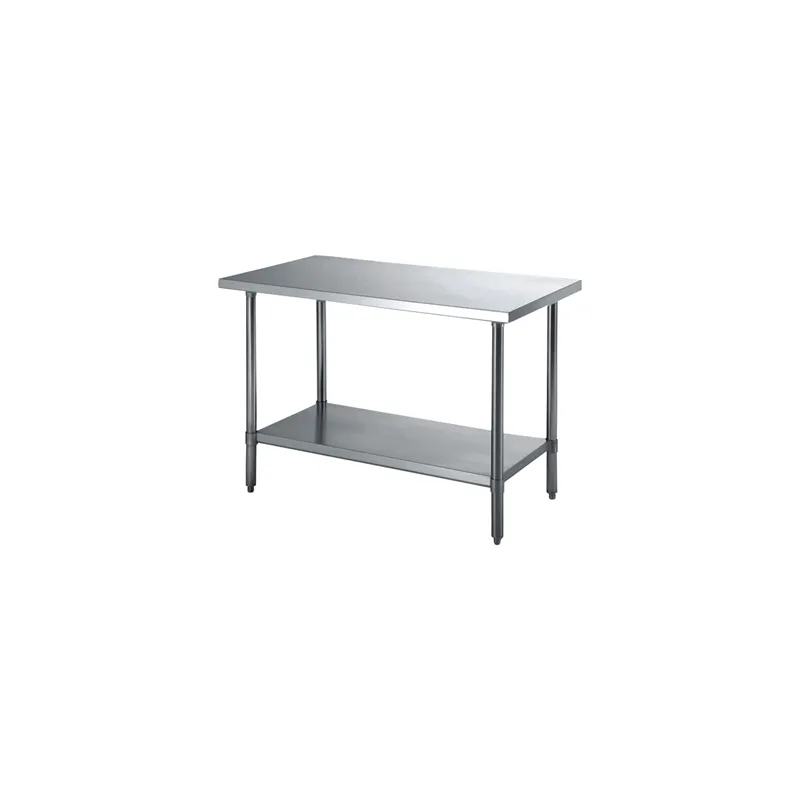 TABLE TRAVAIL 2 NIVEAUX ARROW 90x60 CM ARGENTE INOX (1 UNITÉ) TABLE TRAVAIL 2 NIVEAUX ARROW 90x60 CM ARGENTE INOX (1 UNITÉ)