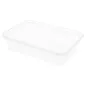 RÉCIPIENTS RECTANGULAIRES 500 ML 17,5x12x3,5 CM TRANSPARENT PP (500 UNITÉ) RÉCIPIENTS RECTANGULAIRES