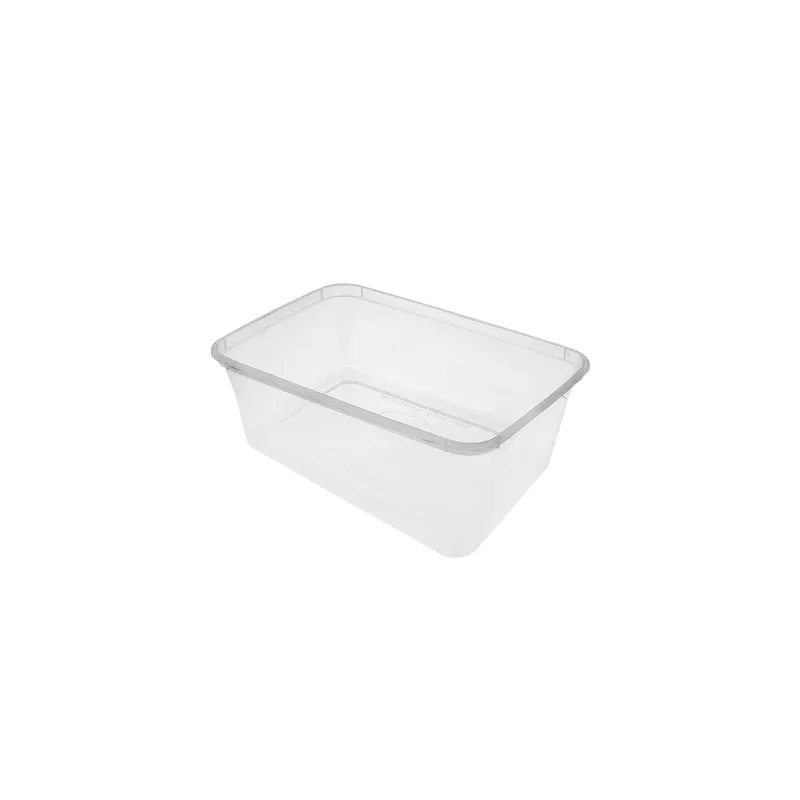 RÉCIPIENTS RECTANGULAIRES  750 ML 17,5x12x5,3 CM TRANSPARENT PP (500 UNITÉ)