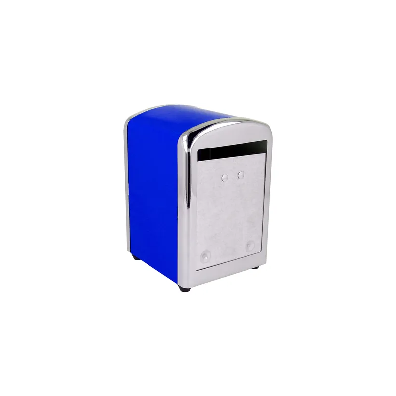 DISTRIBUTEUR SERVIETTES MINI SERVIS   10,5x9,7x14 CM BLEU INOX (12 UNITÉ)