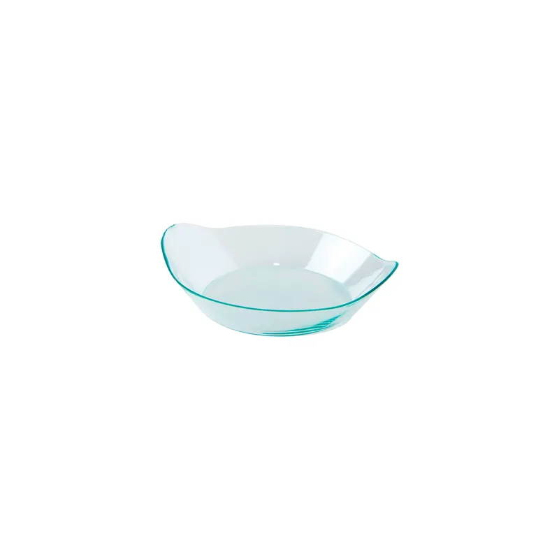 EMBALLAGES APÉRITIF ÉLLIPTIQUE   8x2 CM VERT D'EAU PS (1000 UNITÉ)