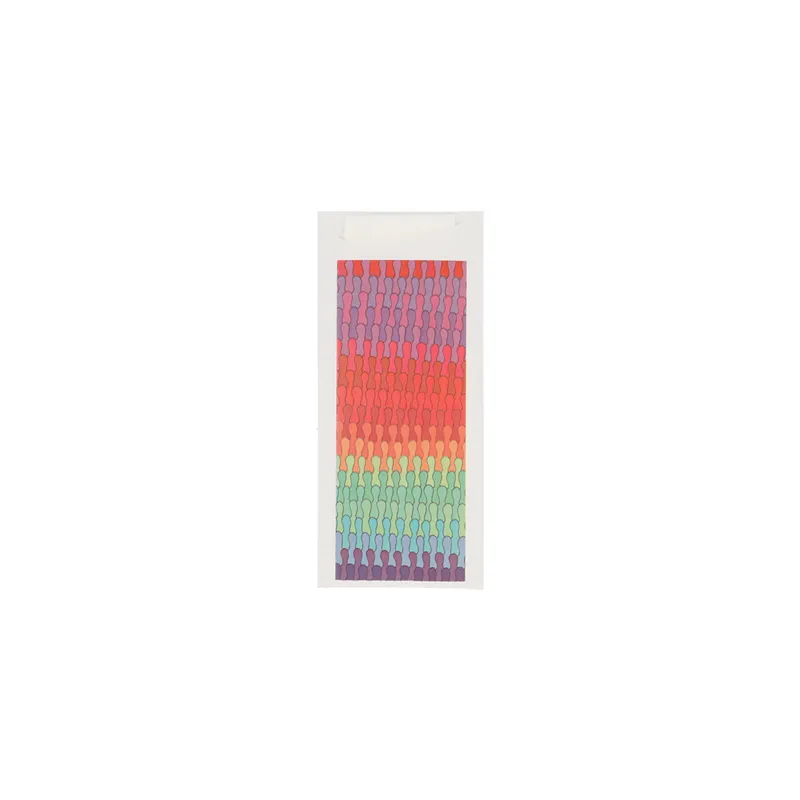 SACS POUR COUVERTS + SERVIETTE JUST IN TIME 'COLORAMA' 90 + 10PE G/M2 8,5x19,5 CM BLANC AIRLAID (250 UNITÉ)