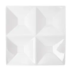 ASSIETTES CARRÉES 4 COMPARTIMENTS