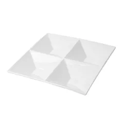 ASSIETTES CARRÉES 4 COMPARTIMENTS