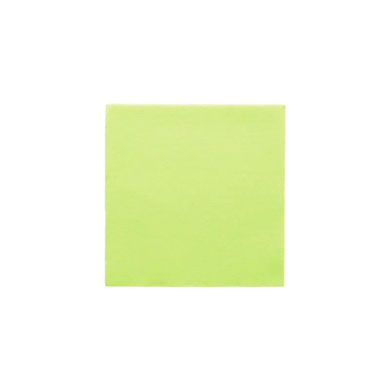SERVIETTES ECOLABEL DOUBLE POINT  18 G/M2 33x33 CM VERT ANIS OUATE (1200 UNITÉ)